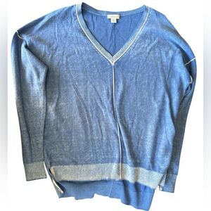 Sundance Blue V-Neck Sweater, size M